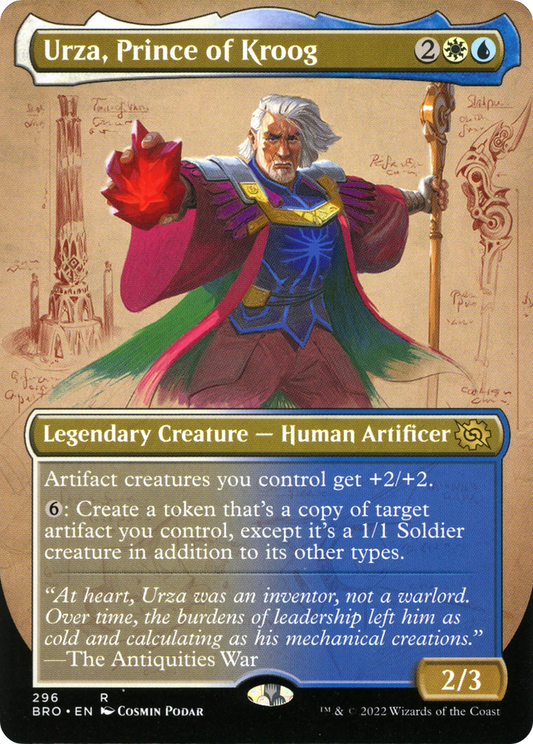 Urza, Prince of Kroog (296) (Borderless) - Foil