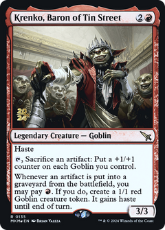 Krenko, Baron of Tin Street (0135) (Prerelease) - Foil