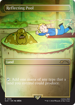Reflecting Pool (1535) (Borderless) - Rainbow Foil