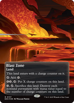 Blast Zone (0137) (Borderless) - Galaxy Foil