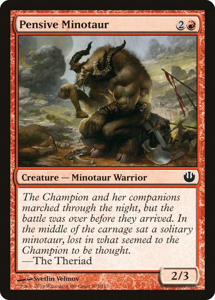 Pensive Minotaur - Foil
