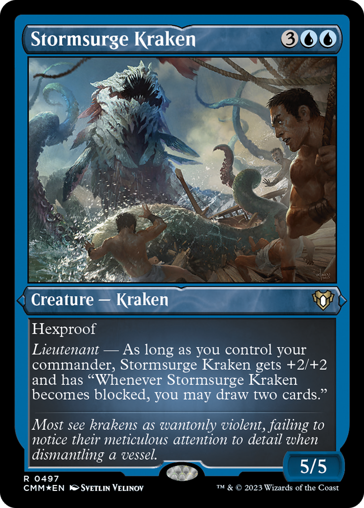 Stormsurge Kraken (0497) - Foil Etched