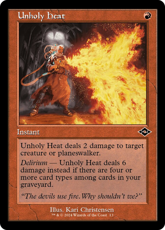 Unholy Heat (013) (Retro Frame) - Foil