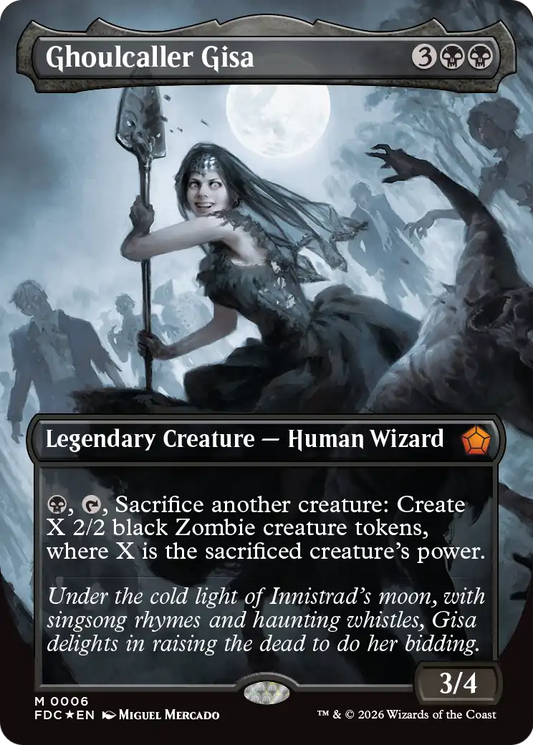 Ghoulcaller Gisa (0006) (Borderless) (FDC) - Foil