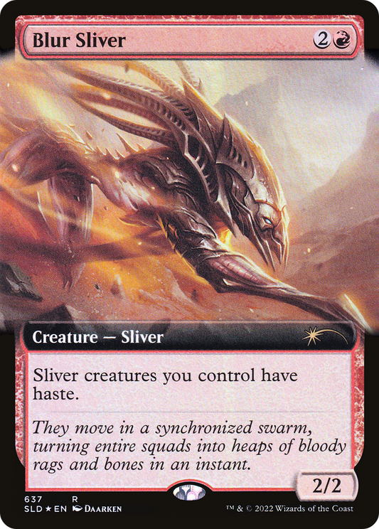 Blur Sliver (637) (Extended Art) - Foil