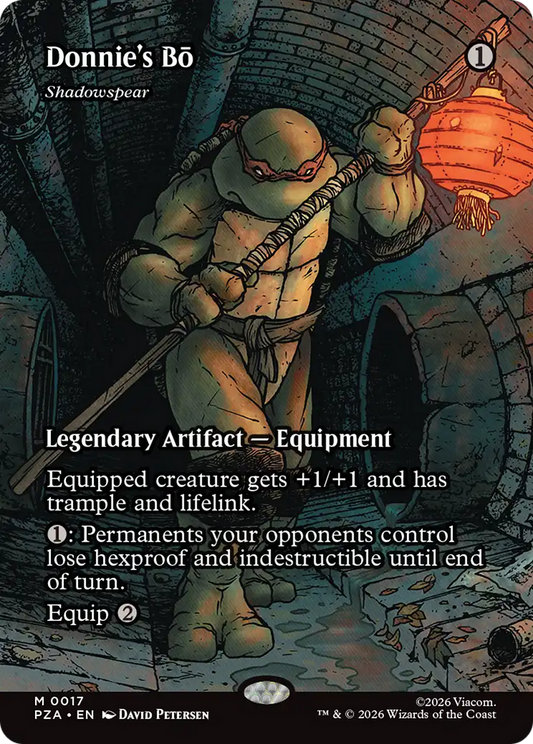 Donnie's Bo [Shadowspear] (0017) (Borderless) (PZA) - Foil
