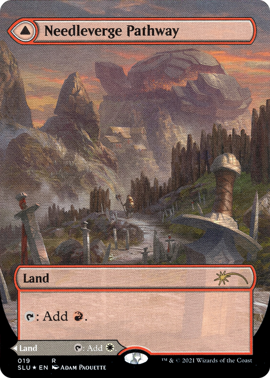 Needleverge Pathway // Pillarverge Pathway (019) (Borderless) (SLU) - Foil