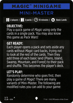 Magic Minigame: Mini-Master (003) (MCLB)