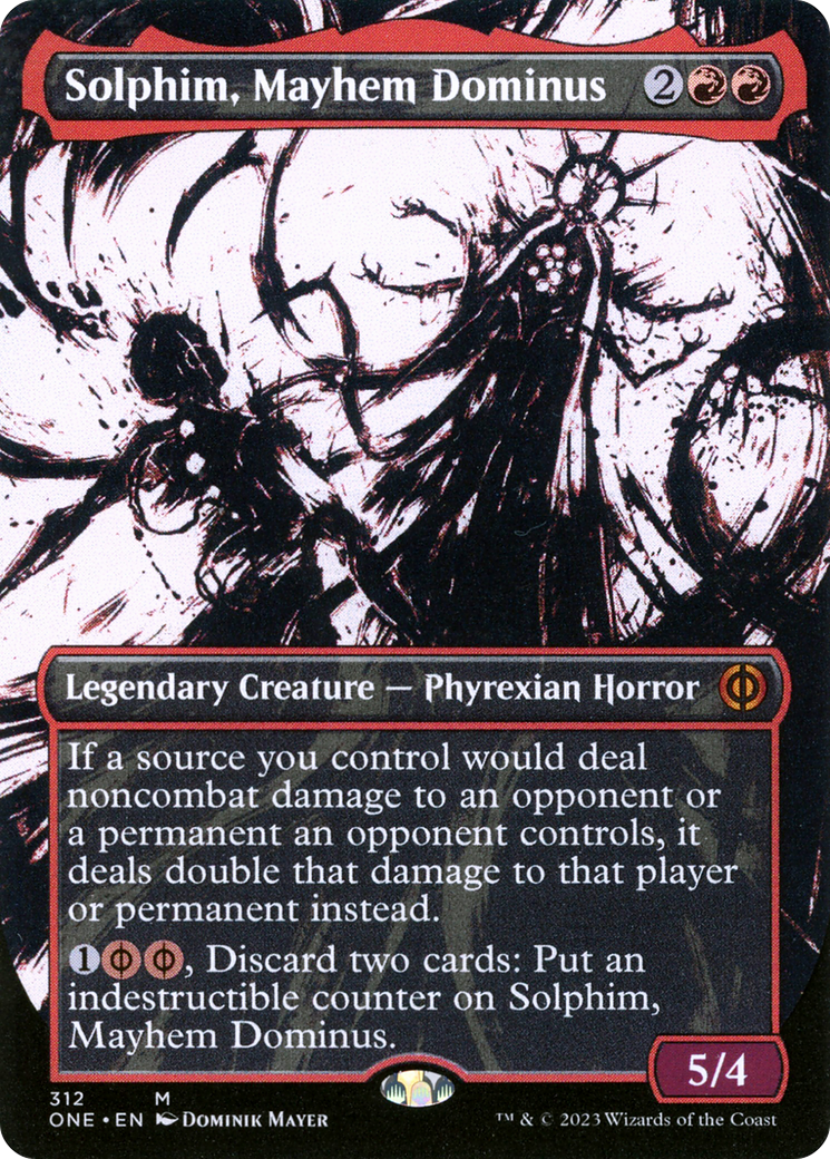 Solphim, Mayhem Dominus (312) (Borderless) (Showcase) - Foil