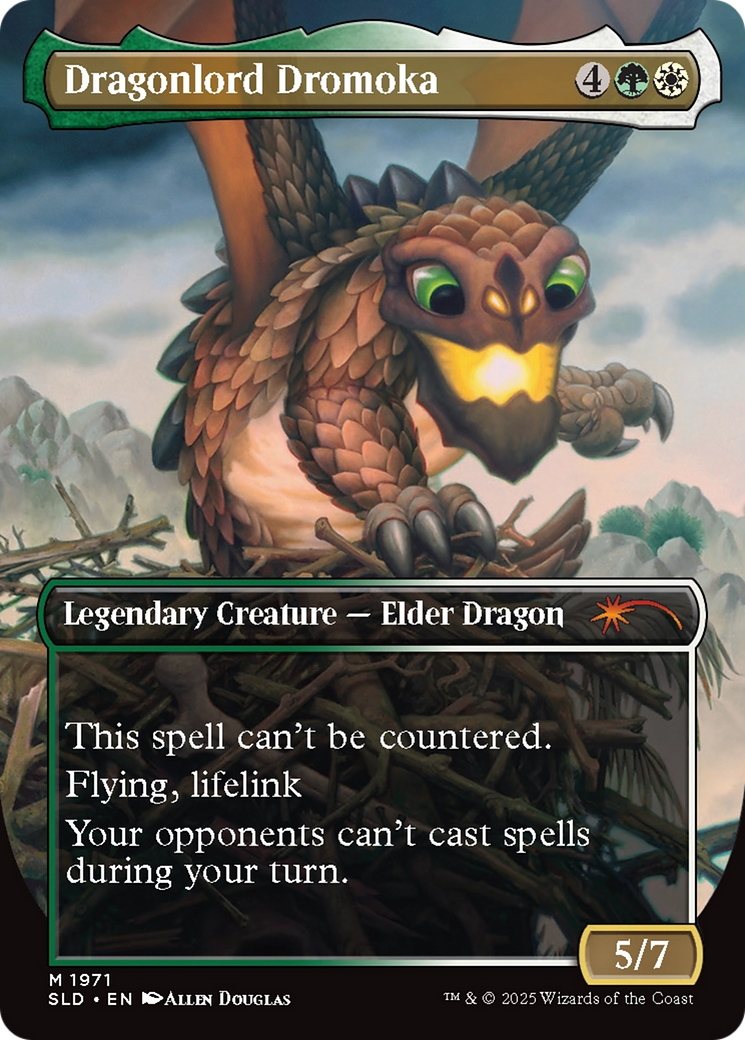 Dragonlord Dromoka (1971) (Borderless) (Reversible) (SLD)