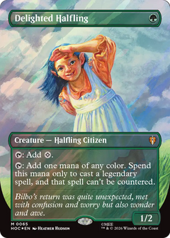 Delighted Halfling (0065) (Borderless) (HOC) - Foil