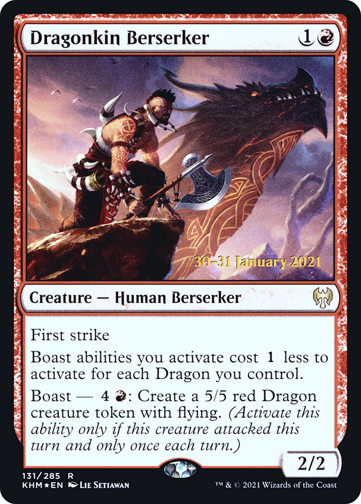 Dragonkin Berserker (131) (Prerelease) - Foil