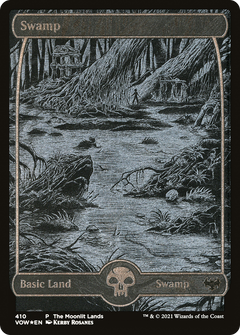 Swamp (410) (The Moonlit Lands) - Silver Foil Etched