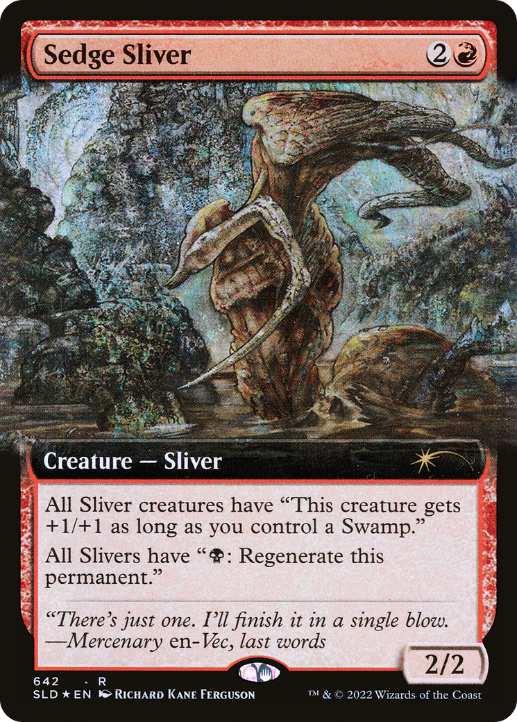 Sedge Sliver (642) (Extended Art) - Foil