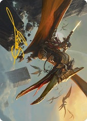 Skyhunter Strike Force (09/81) Art Card (AONE) - Gold-Stamped Signature