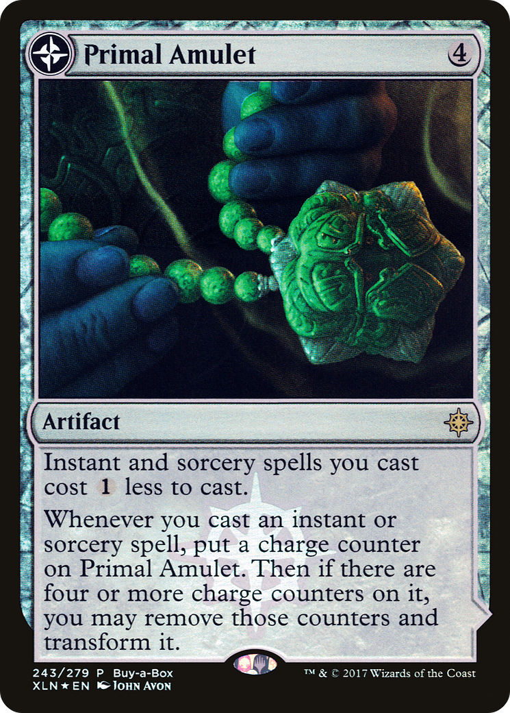 Primal Amulet // Primal Wellspring (243) (Buy-a-Box) (PXTC) - Foil