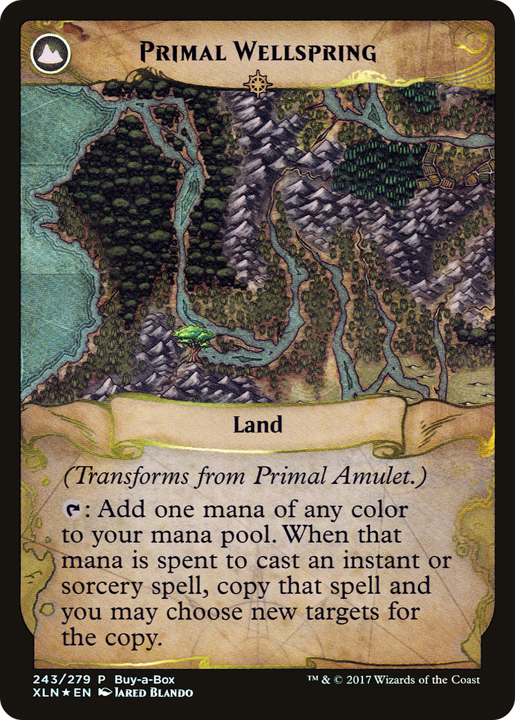 Primal Amulet // Primal Wellspring (243) (Buy-a-Box) (PXTC) - Foil