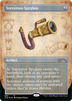 Sorcerous Spyglass (693) (Borderless) - Foil