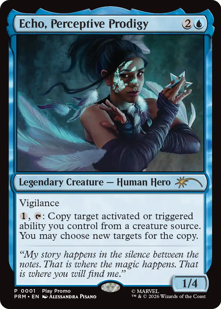 Echo, Perceptive Prodigy (0001) (Play Promo) (PW26) - Foil