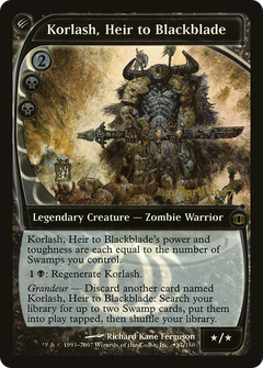 Korlash, Heir to Blackblade (087) (Prerelease) (PFUT) - Foil