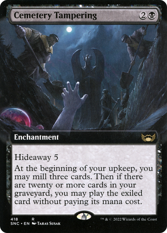 Cemetery Tampering (418) (Extended Art) - Foil
