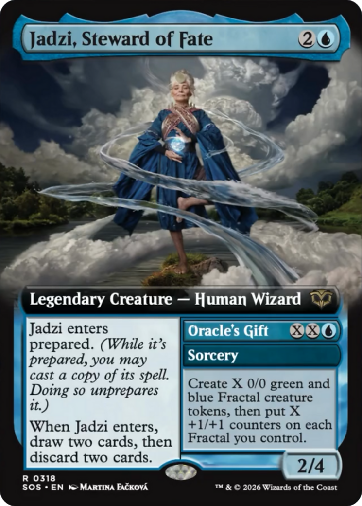 Jadzi, Steward of Fate // Oracle's Gift (0318) (Extended Art) (SOS) - Foil