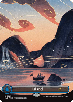 Island (2145) (Borderless) - Foil sld