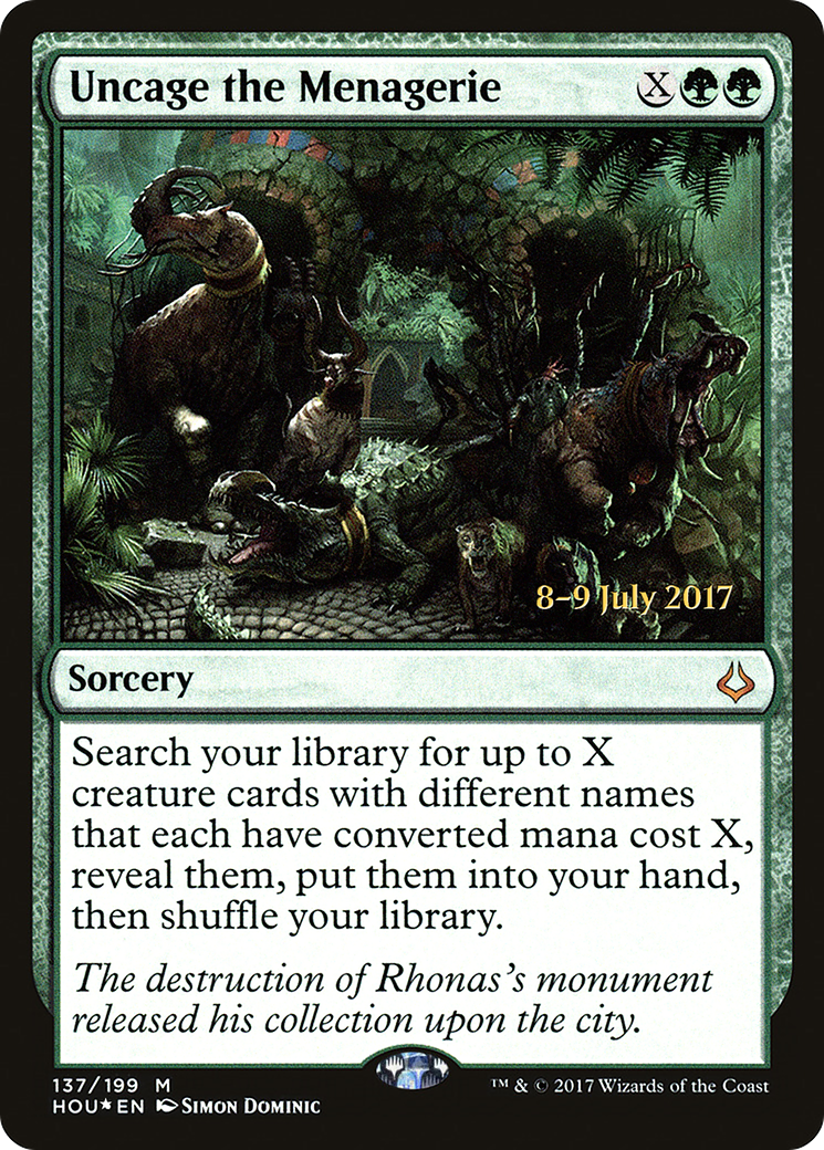 Uncage the Menagerie (137) (Prerelease) - Foil