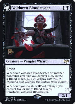 Voldaren Bloodcaster // Bloodbat Summoner (137) (Prerelease) (PVOW) - Foil