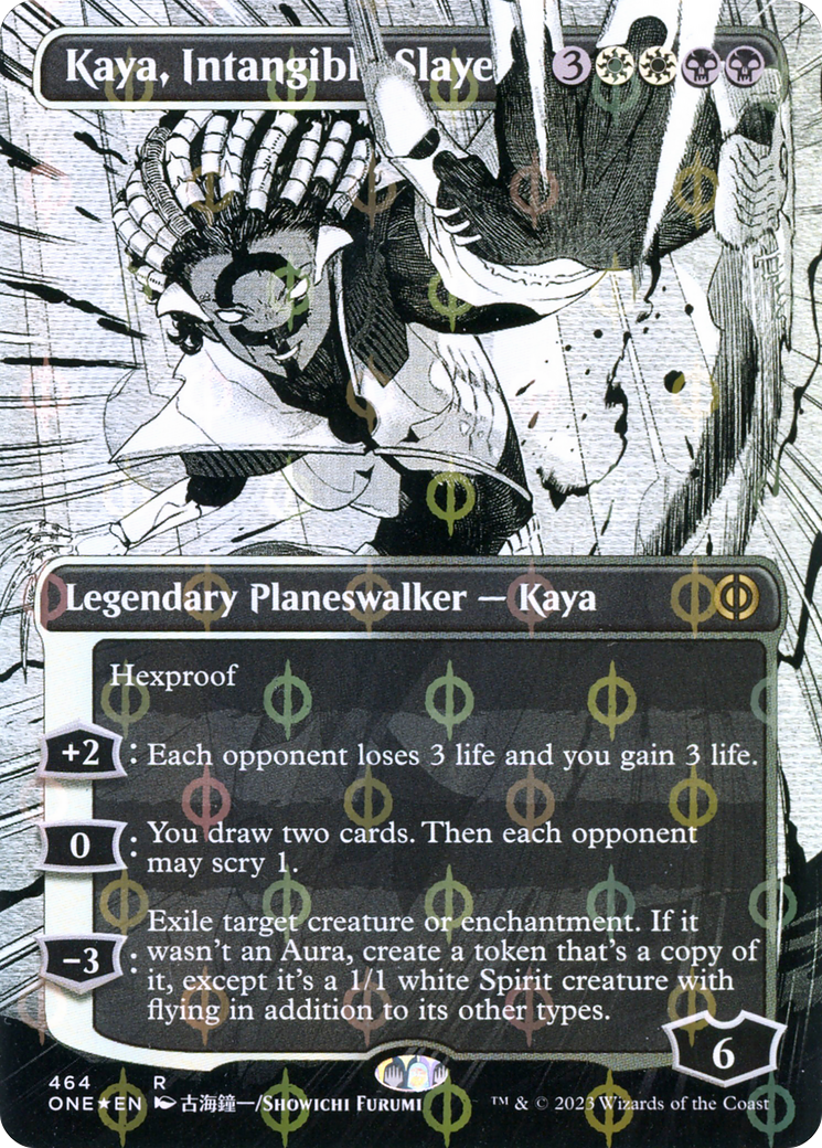Kaya, Intangible Slayer (464) (Borderless) - Compleat Foil