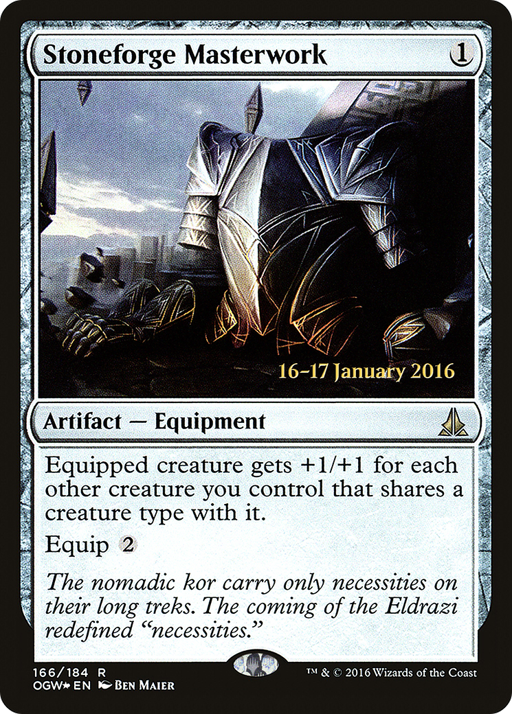 Stoneforge Masterwork (166) (Prerelease) - Foil