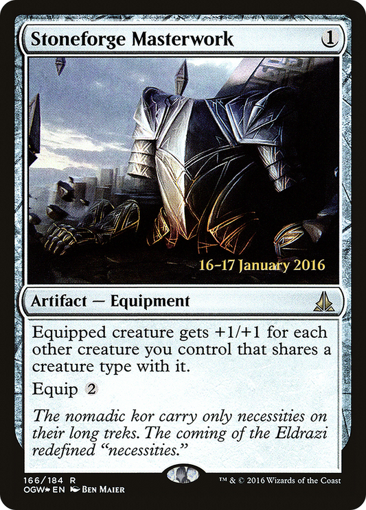 Stoneforge Masterwork (166) (Prerelease) - Foil
