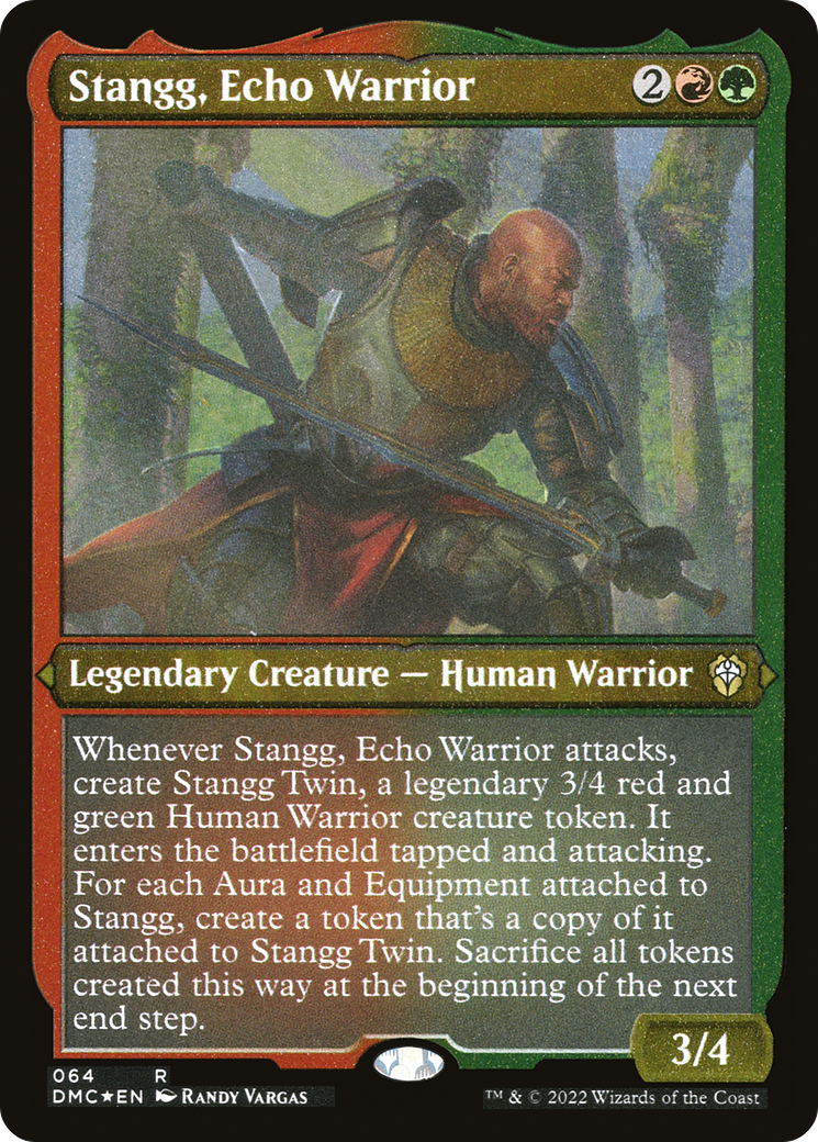 Stangg, Echo Warrior (064) - Foil Etched