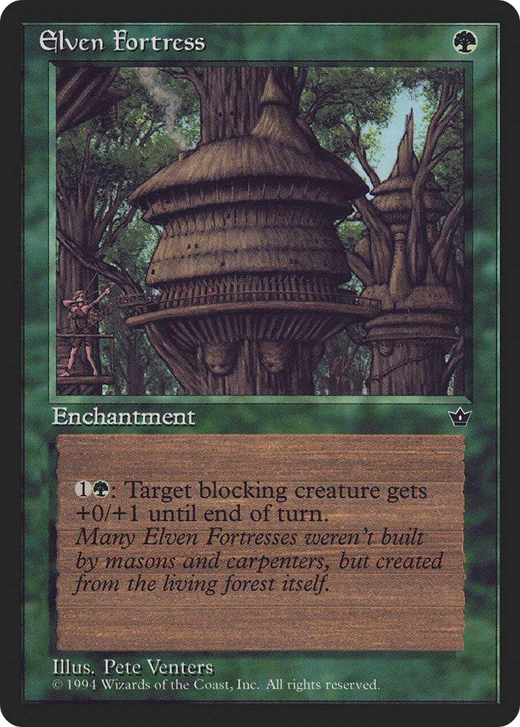 Elven Fortress (Illus. Pete Venters)