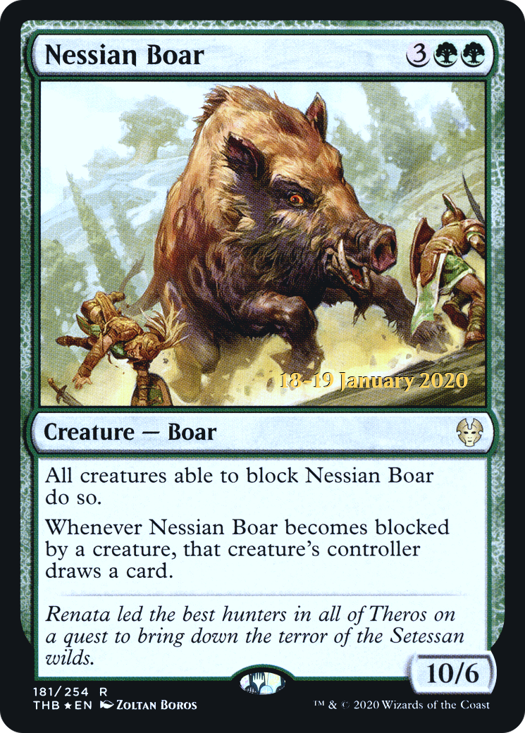Nessian Boar (181) (Prerelease) - Foil
