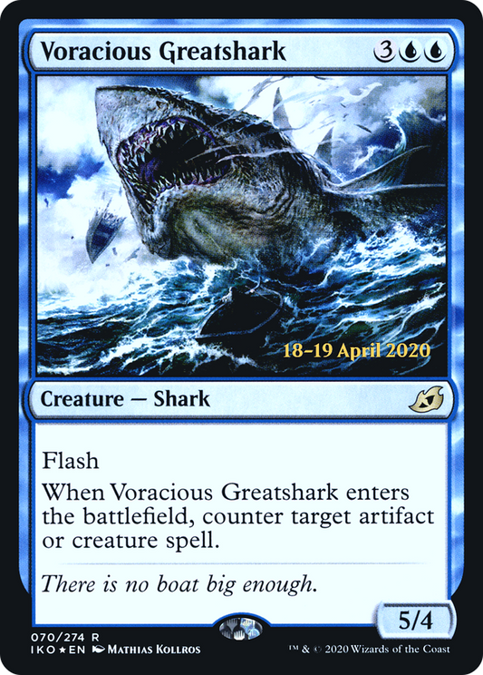 Voracious Greatshark (070) (Prerelease) - Foil
