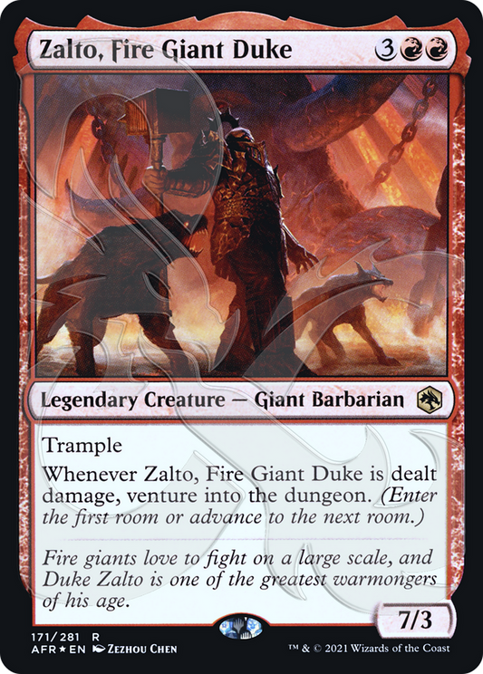 Zalto, Fire Giant Duke (171) (Ampersand) - Foil