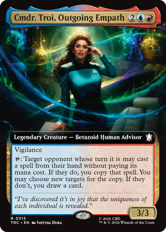 Cmdr. Troi, Outgoing Empath (0315) (Extended Art) (TRC)