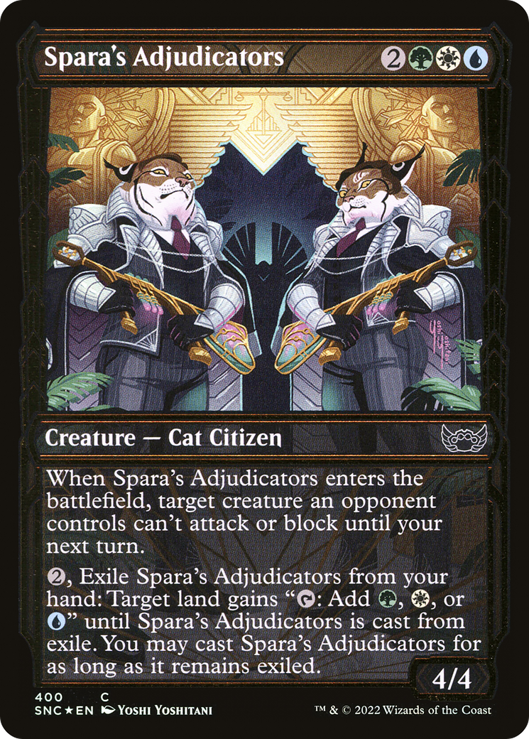 Spara's Adjudicators (400) (Showcase) - Gilded Foil