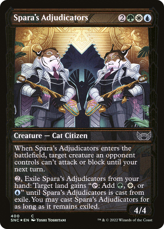 Spara's Adjudicators (400) (Showcase) - Gilded Foil