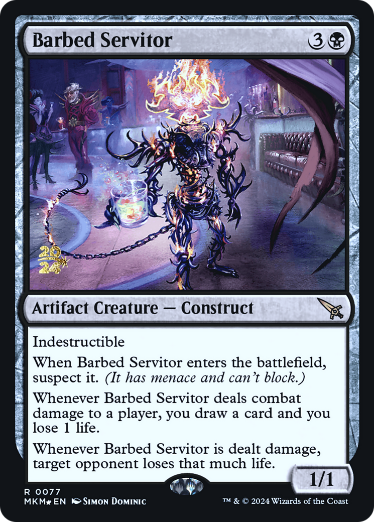 Barbed Servitor (0077) (Prerelease) - Foil
