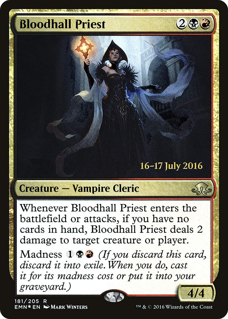Bloodhall Priest (181) (Prerelease) - Foil