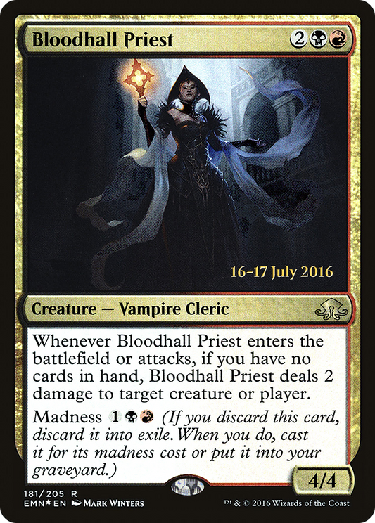 Bloodhall Priest (181) (Prerelease) - Foil