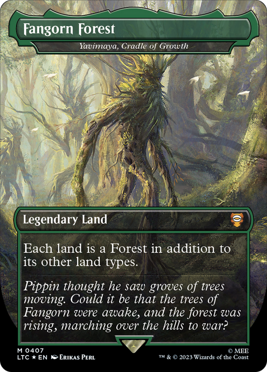 Fangorn Forest [Yavimaya, Cradle of Growth] (0407) (Borderless) - Surge Foil