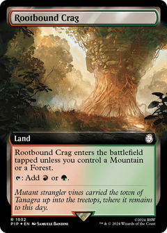 Rootbound Crag (1032) (Extended Art) - Surge Foil
