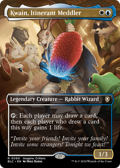 Kwain, Itinerant Meddler (0090) (Borderless) (Showcase) - Foil