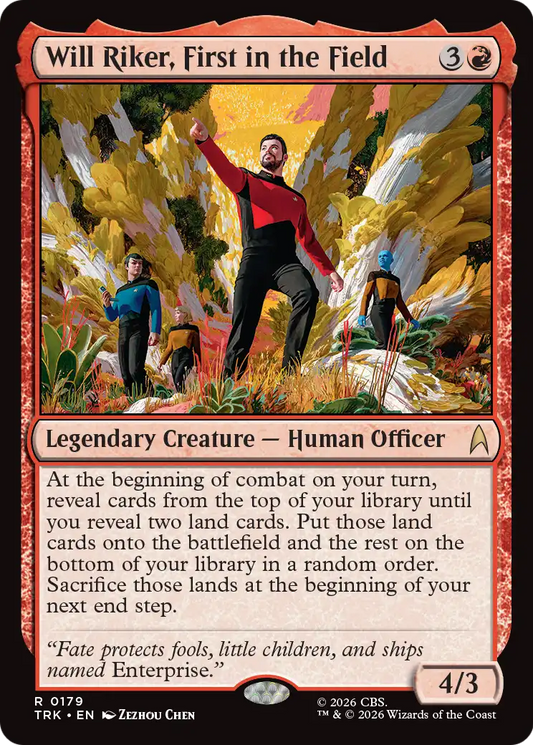 Will Riker, First in the Field (TRK)