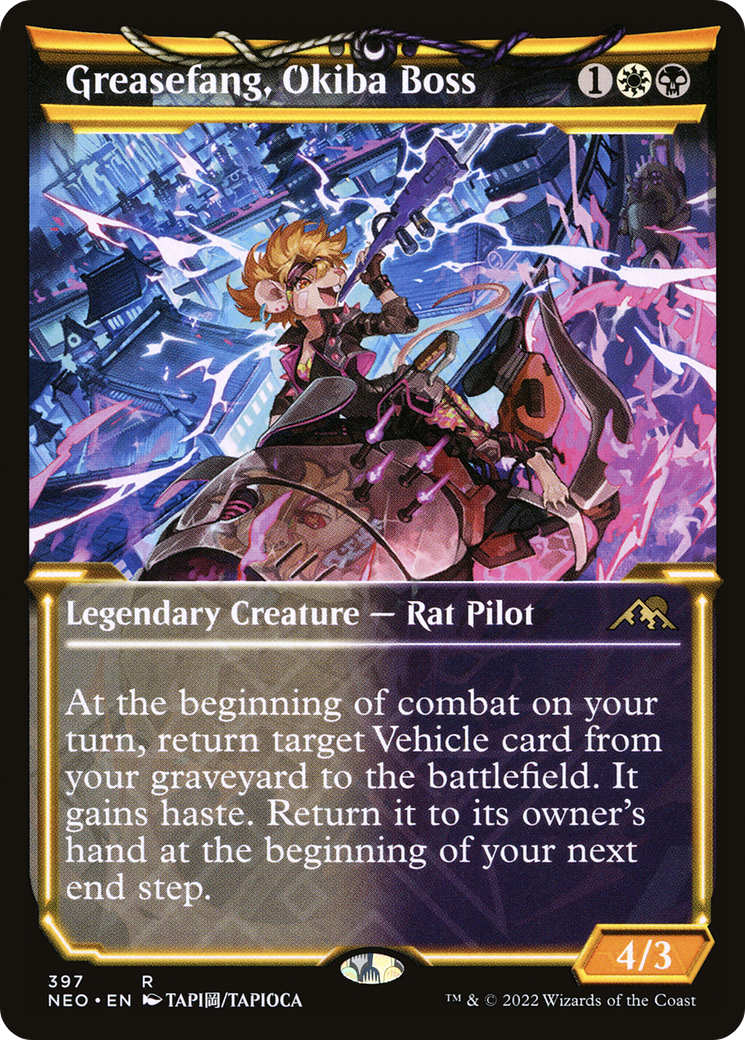 Greasefang, Okiba Boss (397) (Showcase) - Foil