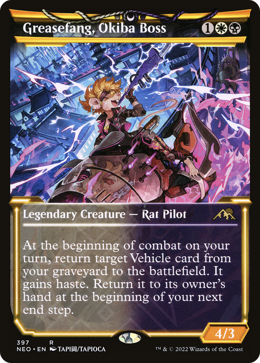Greasefang, Okiba Boss (397) (Showcase) - Foil