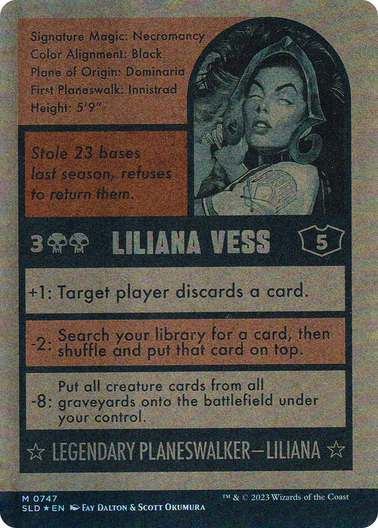 Liliana Vess (0747) (Reversible) (Showcase) (SLD) - Foil